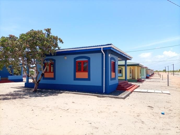 Casas de reassentamento de Topuito, Larde